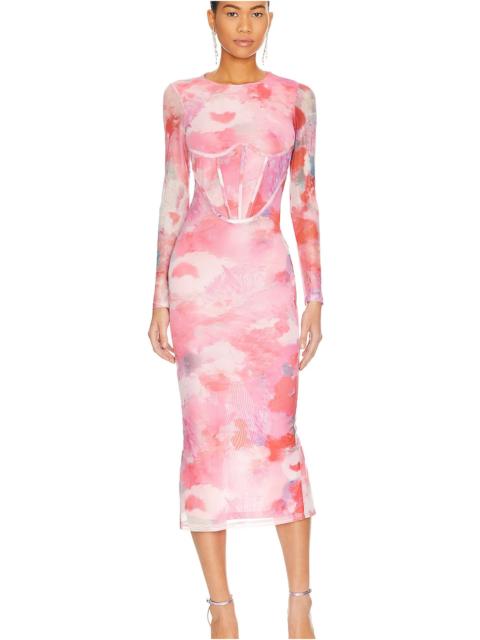 BARDOT Lena Mesh Midi Dress