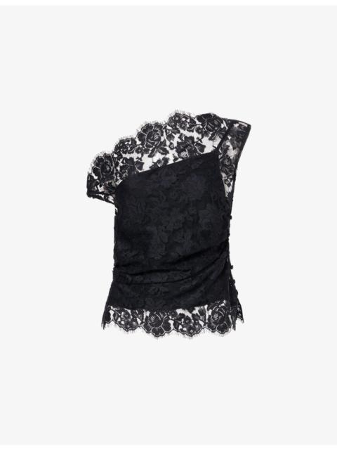 Reformation Oriana Off-Shoulder Woven Top