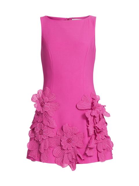 ELLIATT Women's Janelle Floral Appliqué Minidress - Fuchsia