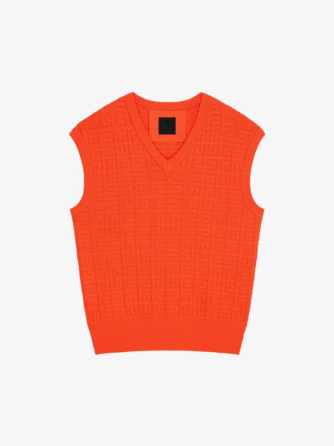 Givenchy SLEEVELESS SWEATER IN 4G JACQUARD