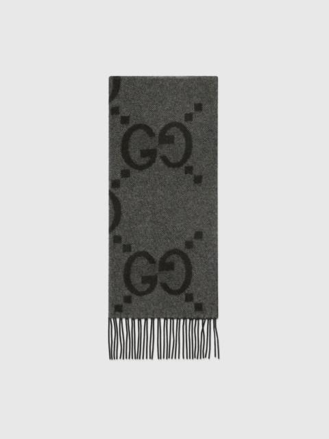 GUCCI GG cashmere jacquard scarf