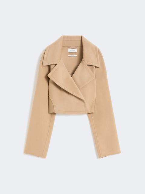 Sportmax VIALE Short pure wool outerwear - CARAMEL