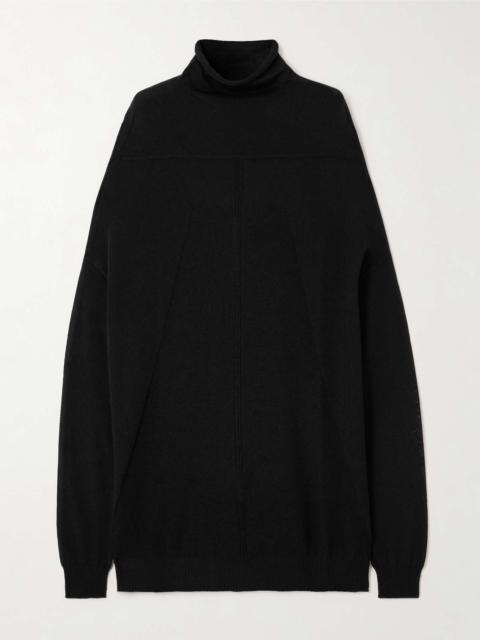 Crater knitted wool turtleneck sweater