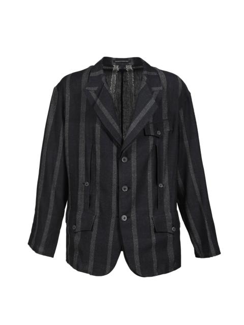 Yohji Yamamoto STRIPE JACKET / GRY
