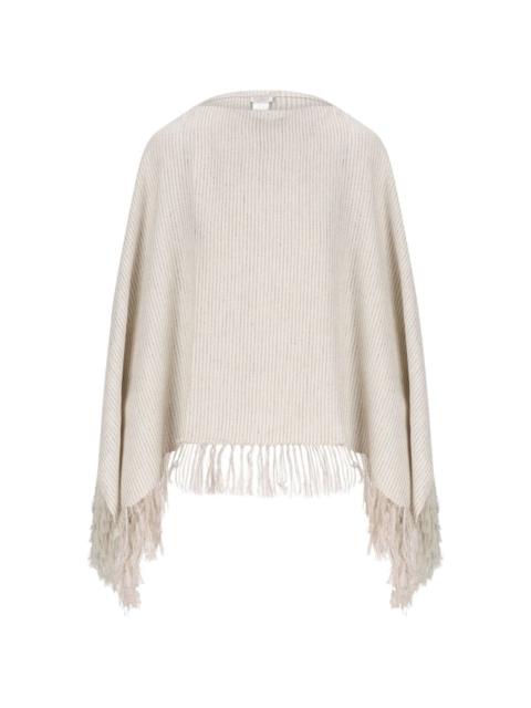 Brunello Cucinelli tassel poncho