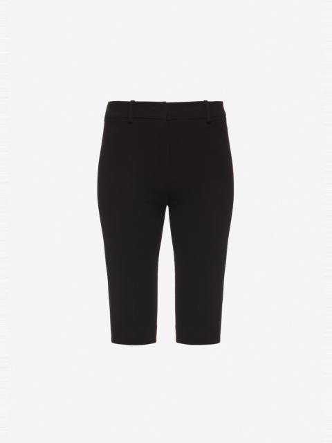 MAGDA BUTRYM Tailored knee-length fitted pants in black
