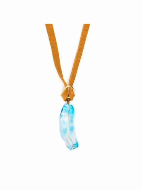 forte_forte stone-pendant necklace