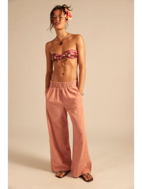 FREE PEOPLE Day's End Linen Pull-On Pants