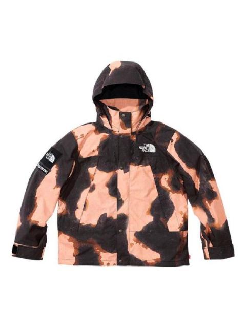 Supreme x The North Face Bleached Denim Print Mountain Jacket 'Beige Black' SUP-FW21-367