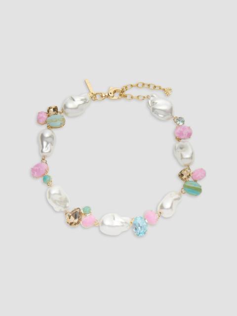 LELE SADOUGHI Women's Palm Beach Worth Avenue 14K-Gold-Plated & Multi-Stone Cluster Necklace - Seafoam Iris