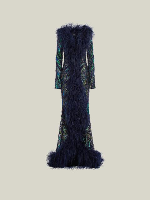 Taller Marmo Hollywood Disco Gown in Multicolor