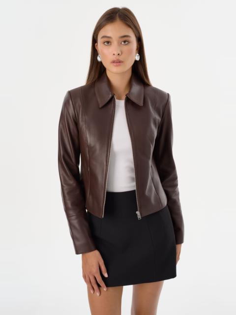 LAMARQUE OCEANA | Fitted Leather Jacket