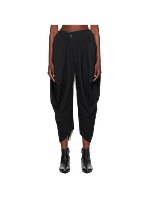 ISSEY MIYAKE Black Assembled Trousers