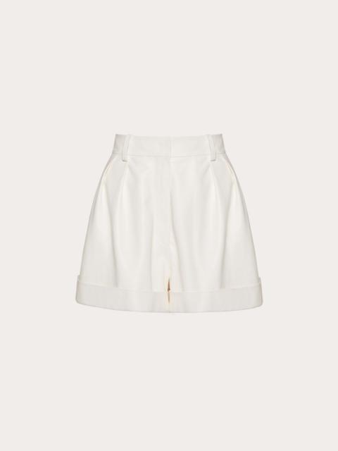 Valentino Leather Shorts