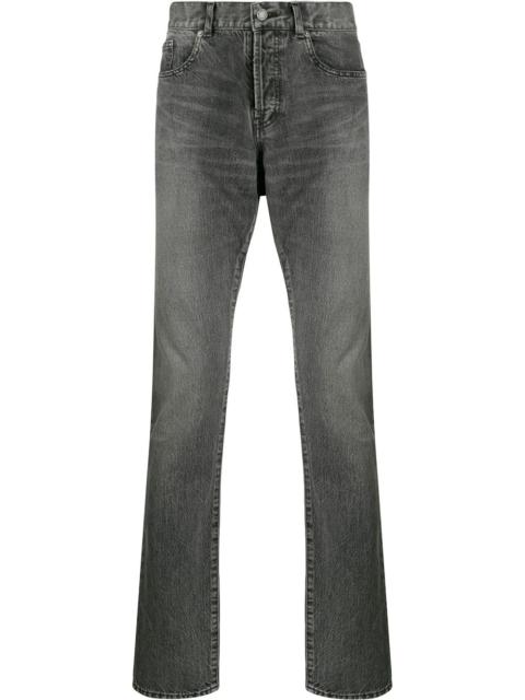 SAINT LAURENT faded effect jeans