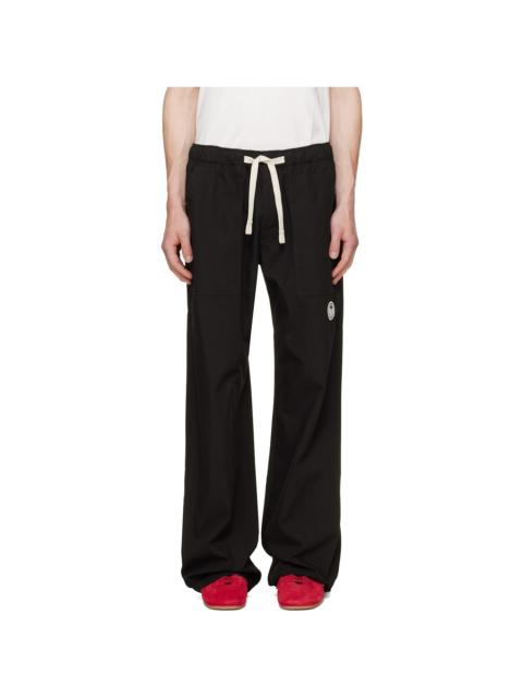 Palm Angels Black Tree Logo Loose Trousers