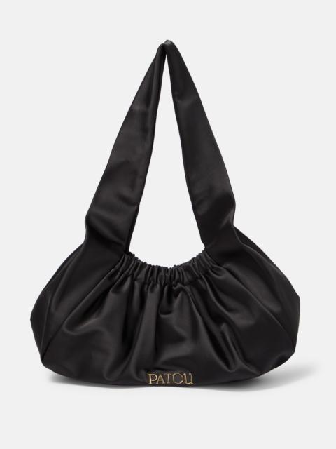PATOU Le Biscuit satin shoulder bag