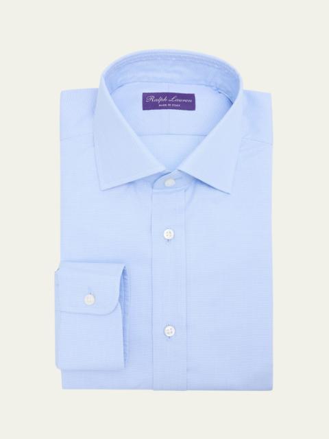 Ralph Lauren Men's Cotton Micro-Houndstooth Dress Shirt