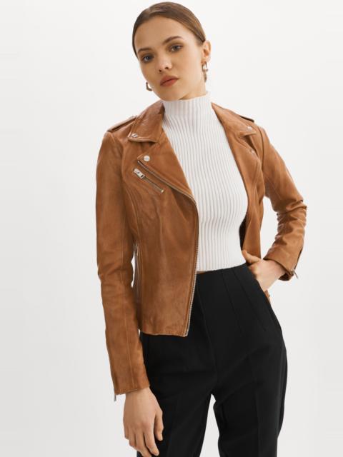 LAMARQUE HARPER | Fitted Leather Biker Jacket