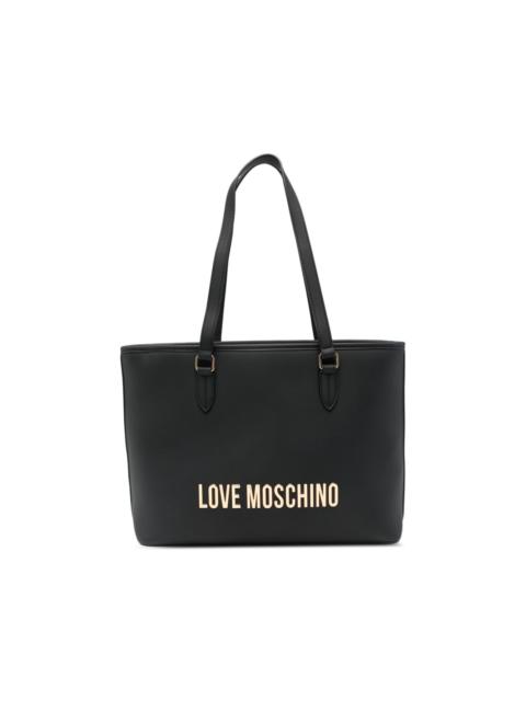 Moschino logo-plaque shoulder bag