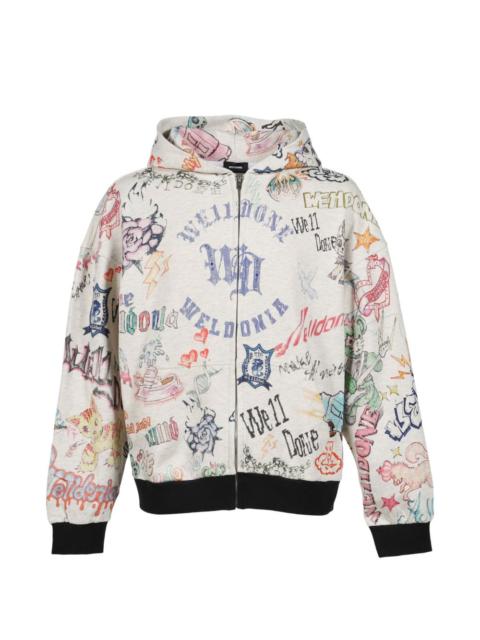We11done zip-up hoodie