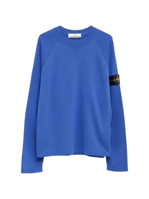 Stone Island crewneck patch sweatshirt
