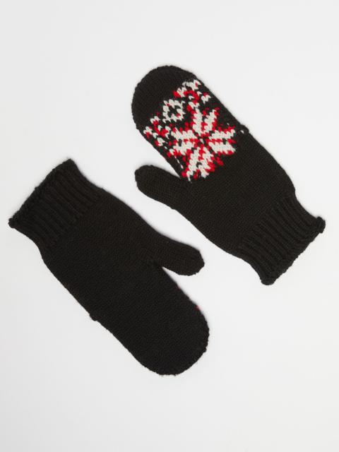Max Mara Nordic-themed mittens