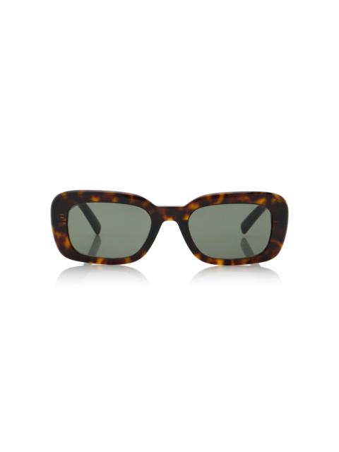 SAINT LAURENT Square-Frame Acetate Sunglasses brown