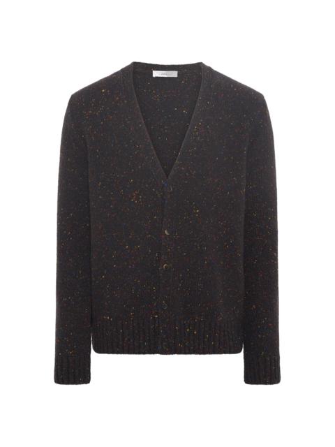 GABRIELA HEARST Ailis Knit Cardigan in Charcoal Multi Speckled Cashmere
