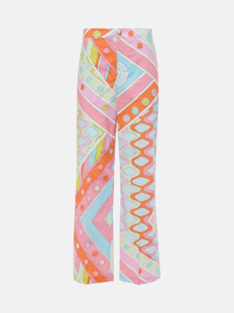 PUCCI Vivara printed cotton wide-leg pants