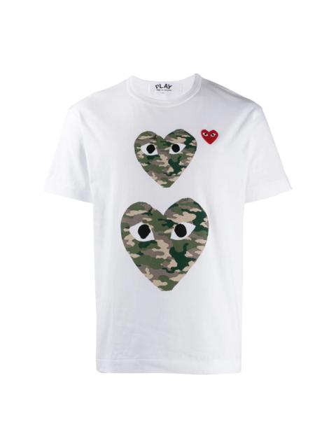 camouflage heart T-shirt
