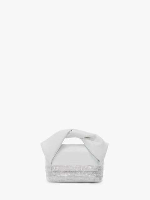 JW Anderson SMALL TWISTER - LEATHER TOP HANDLE BAG WITH CRYSTALS