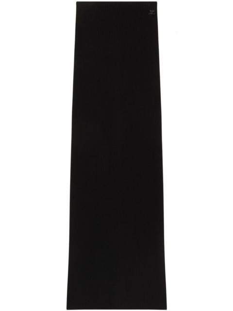courrèges tube ribbed-knit maxi skirt
