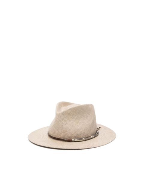 Brunello Cucinelli bead-embellished fedora