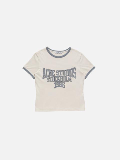Acne Studios Graphic t-shirt - Off white/grey blue