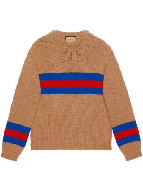 GUCCI striped wool-blend jumper