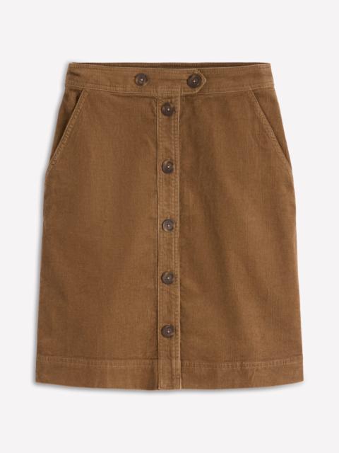 BODEN Cecelia Cord Skirt-Latte