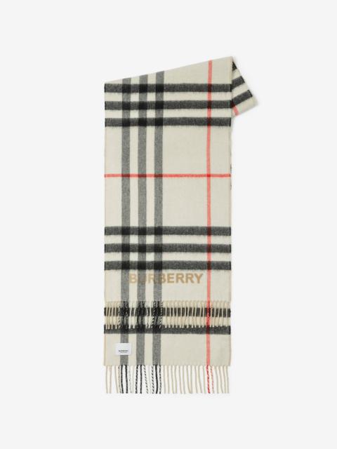 Burberry Contrast Check Cashmere Scarf