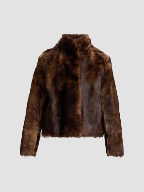 Yves Salomon Women's Fur-Effect Shearling Coat - Sutton