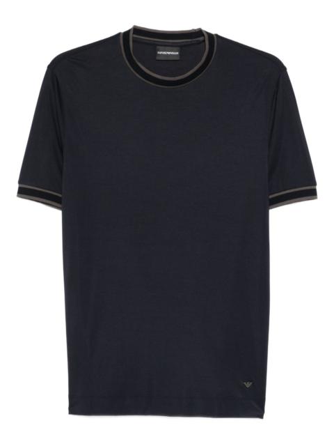 EMPORIO ARMANI ribbed trim T-shirt