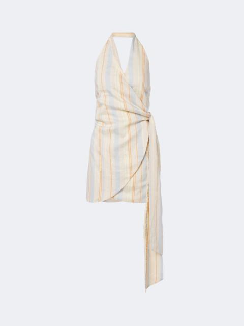 SIR. Pernille striped wrap dress
