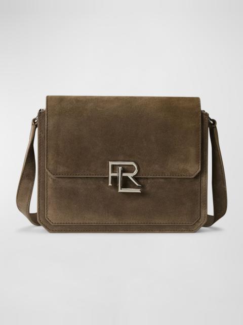 Ralph Lauren RL Small Flap Suede Crossbody Bag