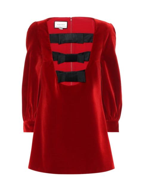 GUCCI Velvet minidress