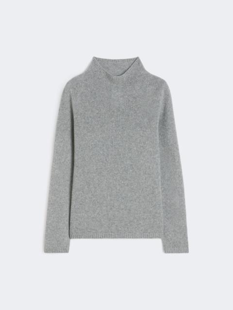 Max Mara LORD Wool and cashmere yarn polo-neck sweater - MEDIUM GREY