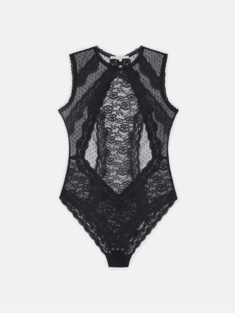 Stella McCartney Layla Gleaming High Leg Bodysuit