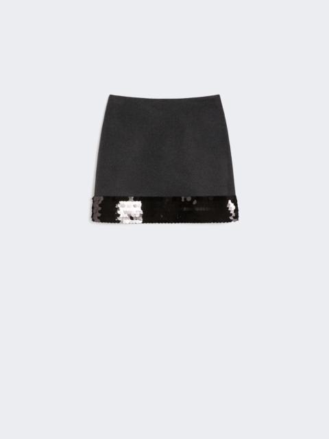 WEEKEND Max Mara BRONTE1234 Wool and sequin miniskirt