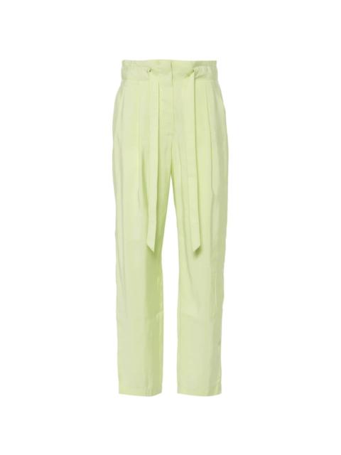 high-waist tapered trousers