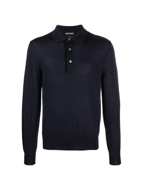 long-sleeve polo shirt