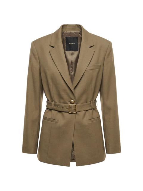 PINKO belted single-breasted blazer