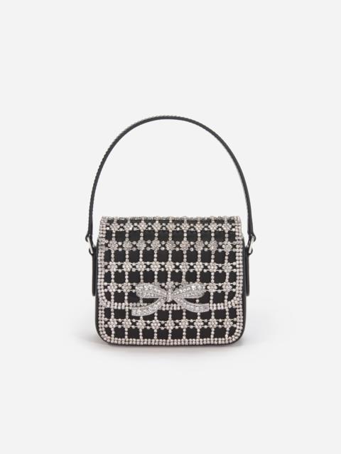 self-portrait Black Crystal Micro Bag